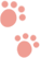 足跡イラスト